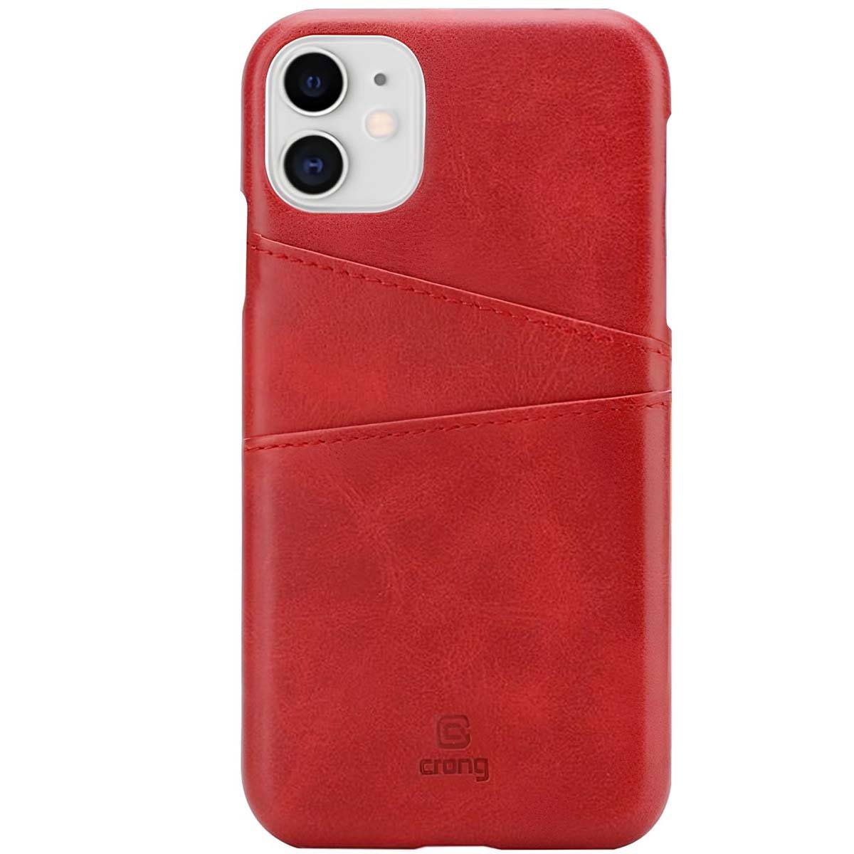 Coque Pour iPhone 11 Pro avec 2 Porte-Cartes Compatible Qi en Cuir écologique-0