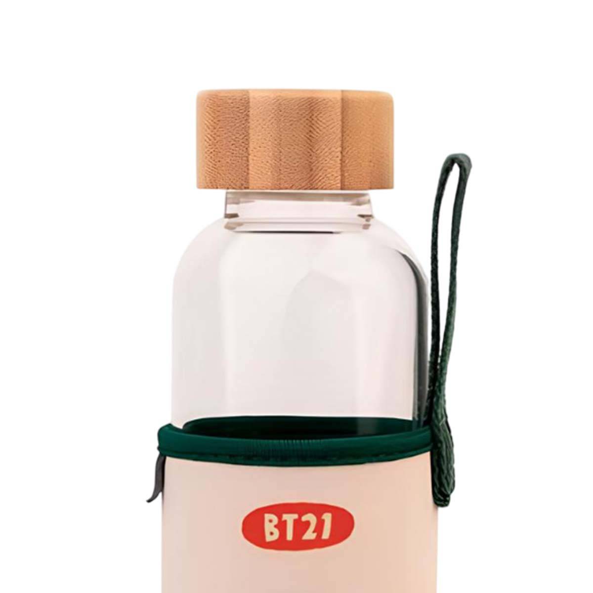 Gourde en Verre 500ml Réutilisable Motif TATA avec Étui-1