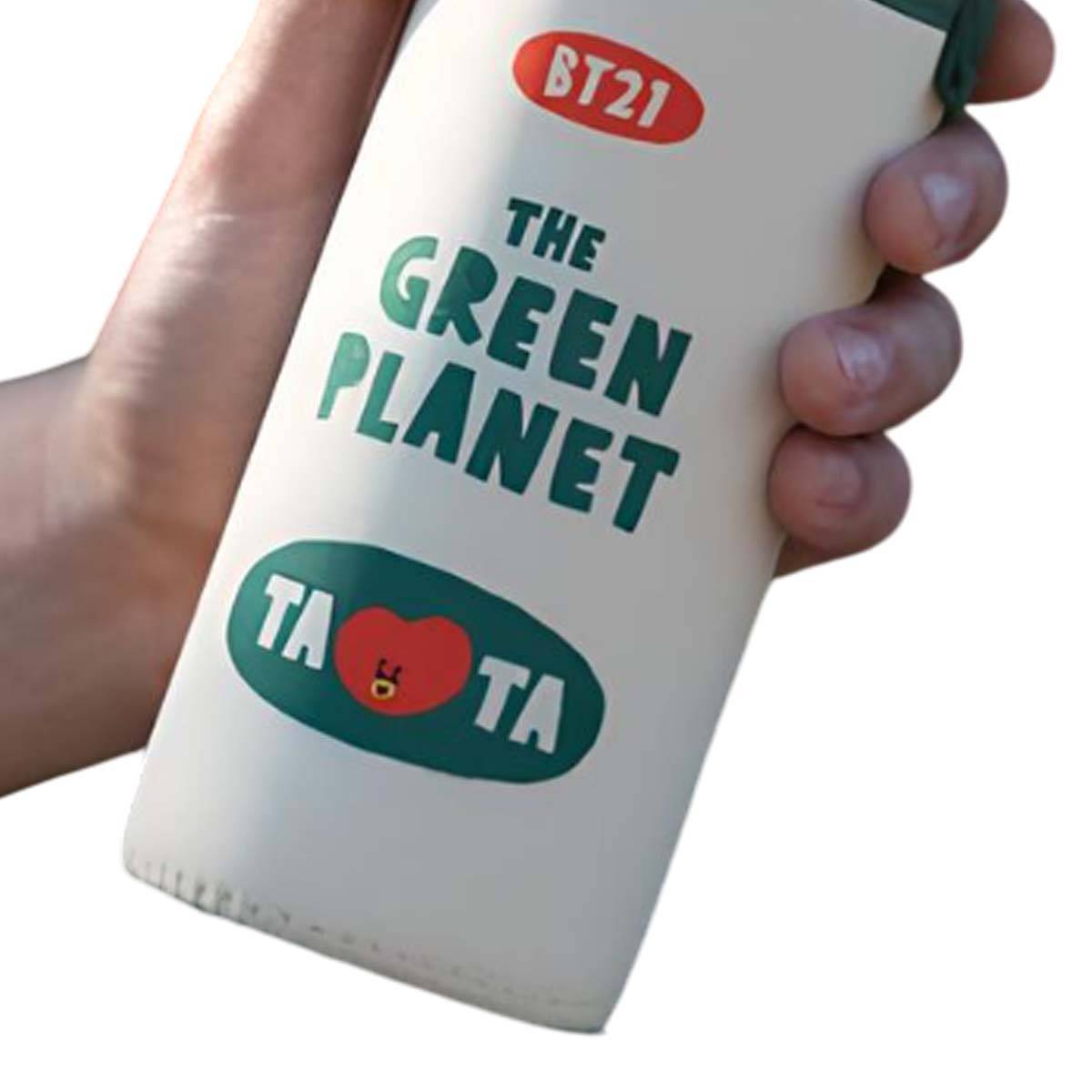 Gourde en Verre 500ml Réutilisable Motif TATA avec Étui-2