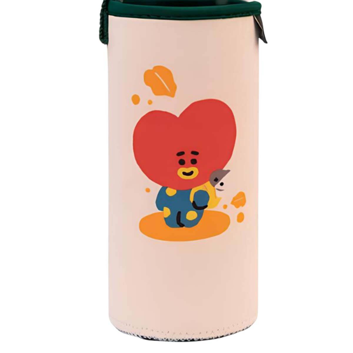 Gourde en Verre 500ml Réutilisable Motif TATA avec Étui-4