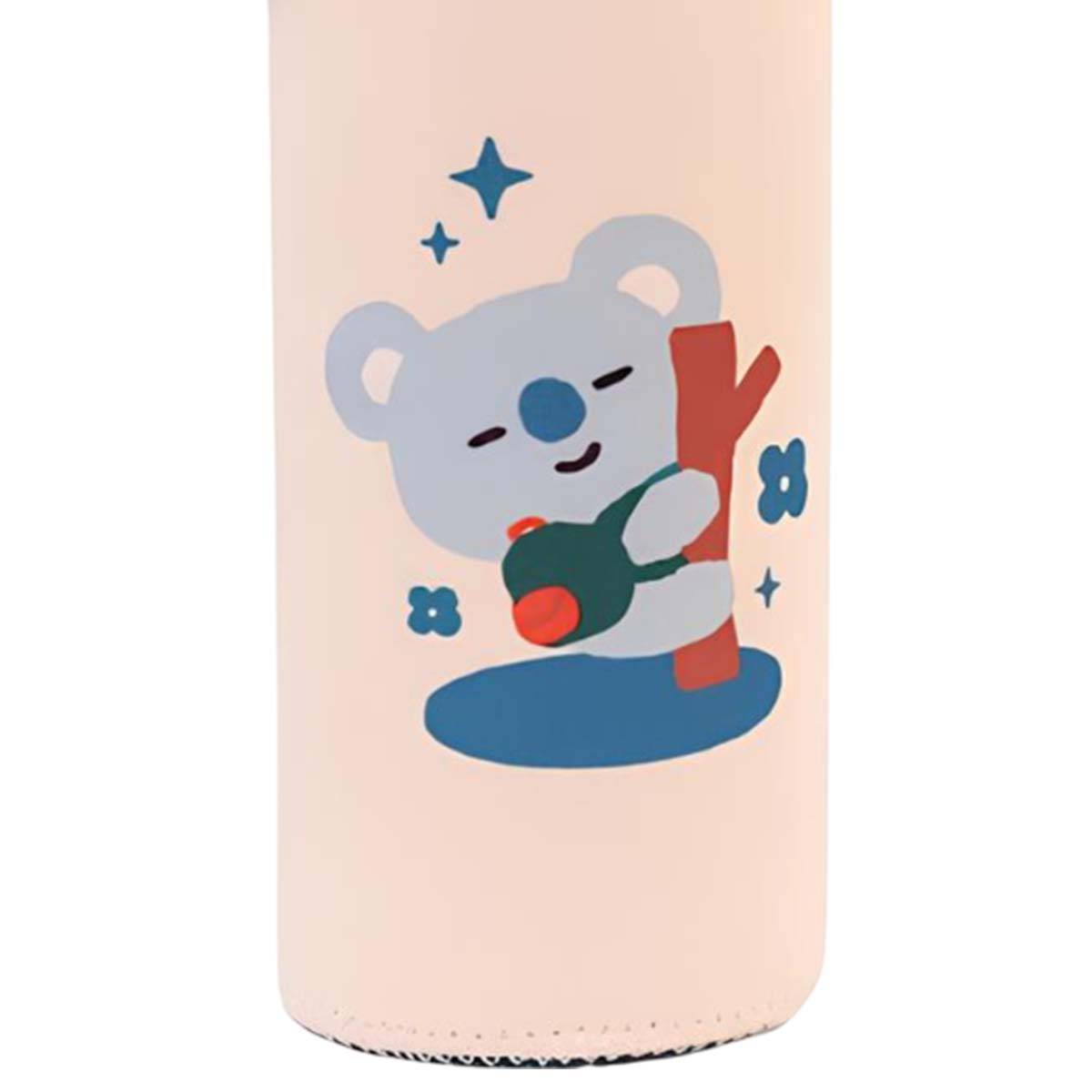 Gourde en Verre 500ml Réutilisable Motif KOYA avec Étui-4