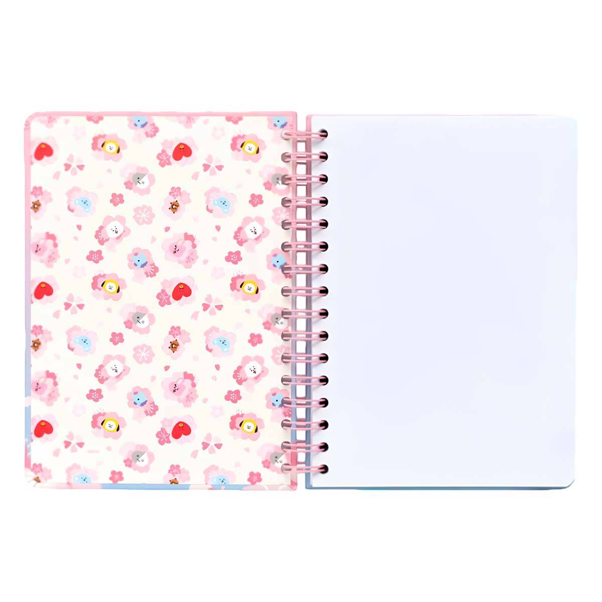 Cahier A5 Rigide à Spirale 180 Pages Motif Pointillées BT21-2