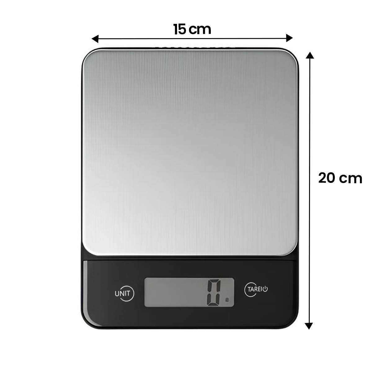 Balance Cuisine Électronique 5 Kg Avec Tare Pour Ingrédients Secs Ou Liquides-3