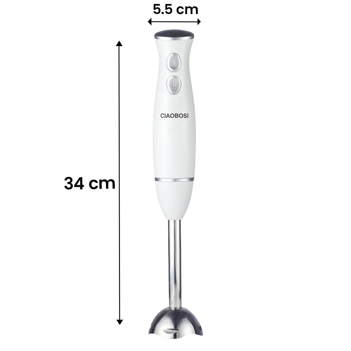 Mixeur Plongeant Multifonction 300W avec Pied en Acier Inoxydable-3