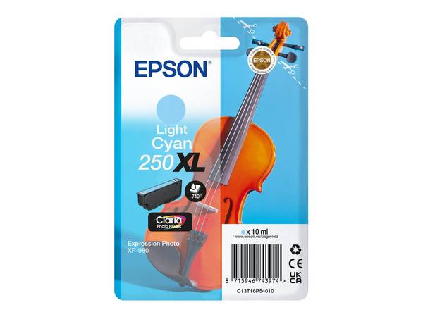 EPSON Singlepack Light Cyan 250XL ink