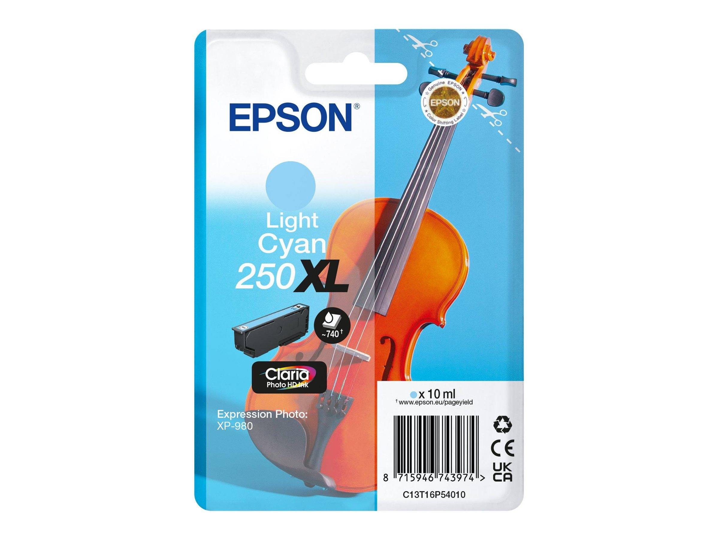 EPSON Singlepack Light Cyan 250XL ink-0