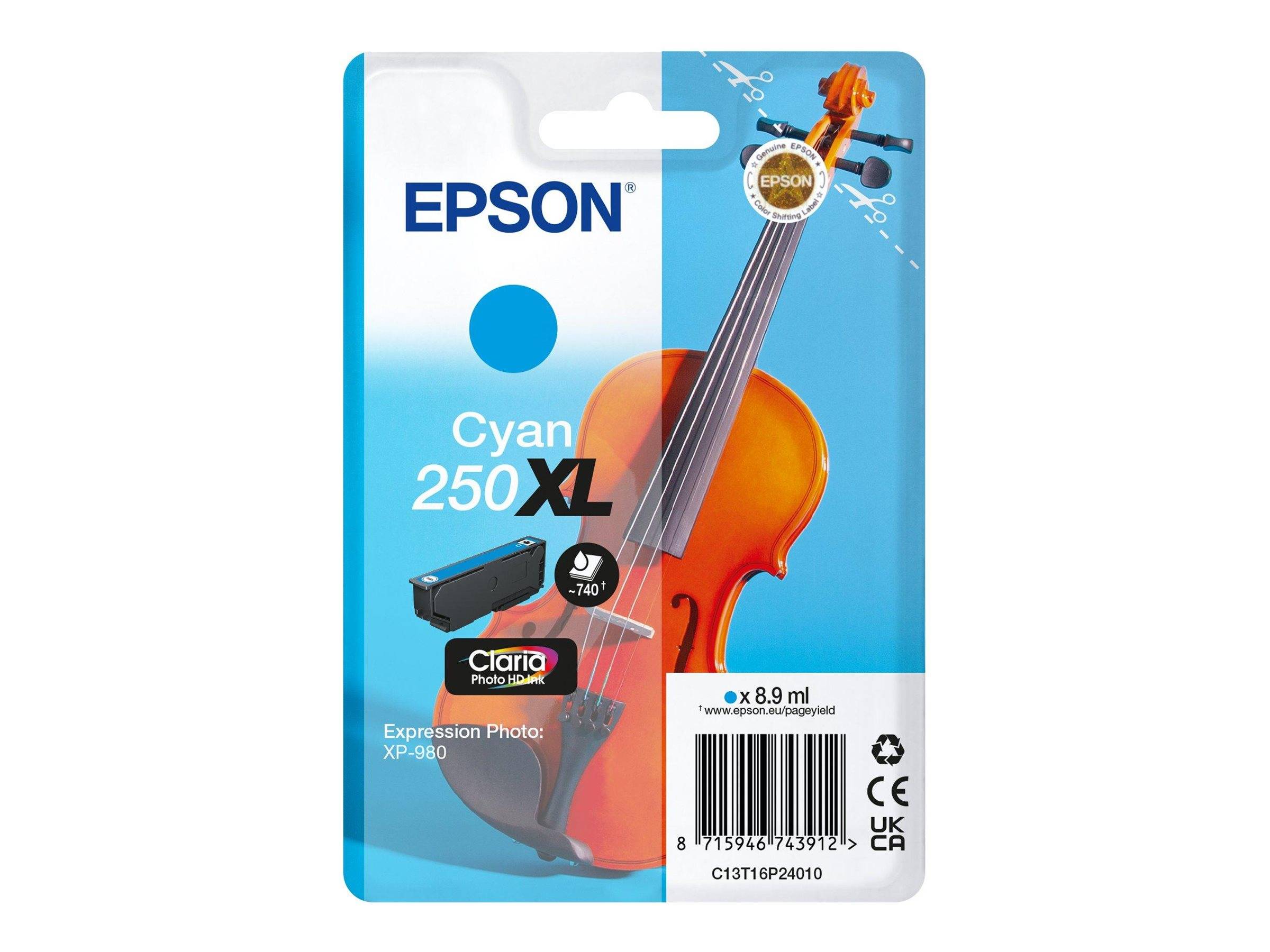 EPSON Singlepack Cyan 250XL ink-0