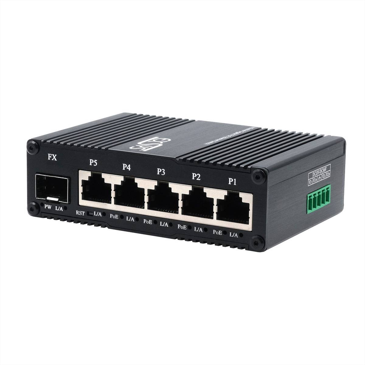 Exsys EX-62030MPoE-SFP EXSYS EX-62030MPoE-SFP-5+1 Port Industri Switch réseau-1