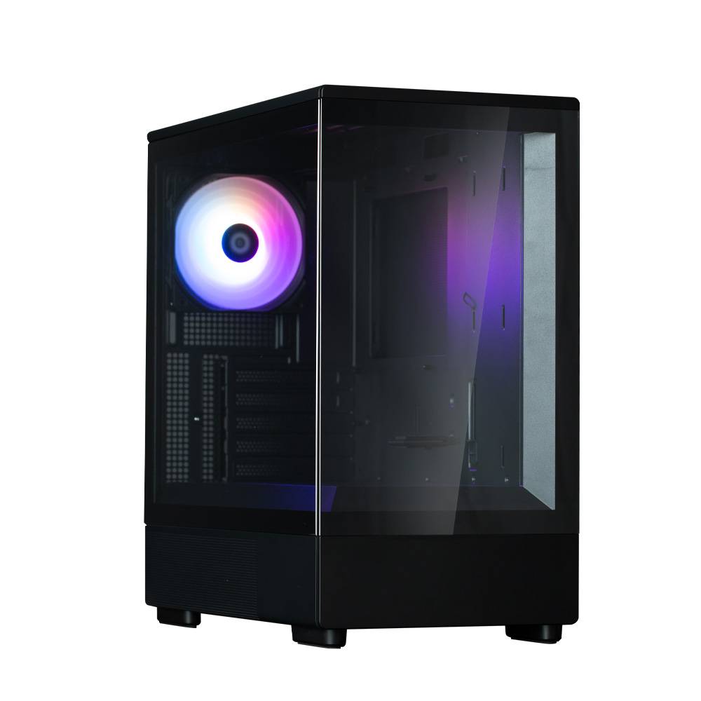 Zalman P10 Black, Mini Tower, PC, Noir, micro ATX, Mini-ITX, Plastique, Acier, Verre trempé, Multi-0