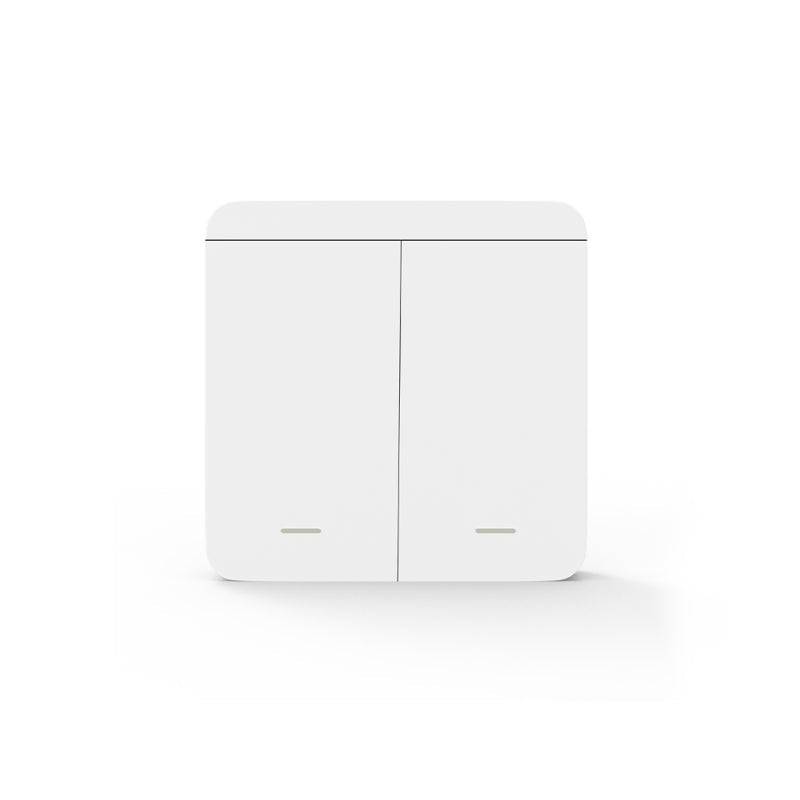 Interrupteur Mural sans Fil Bouton Double avec 2 Récepteurs 220V 10A - SILAMP-1
