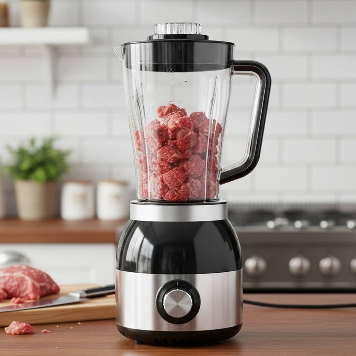 Blender 1,8L Pour Jus Viande Purées et Sauces Avec Tasses Interchangeables-1