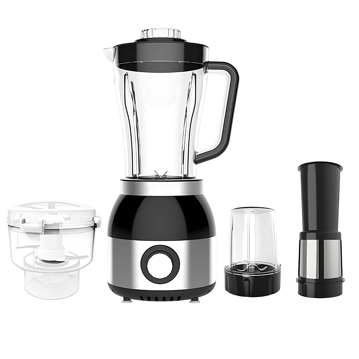 Blender 1,8L Pour Jus Viande Purées et Sauces Avec Tasses Interchangeables-2