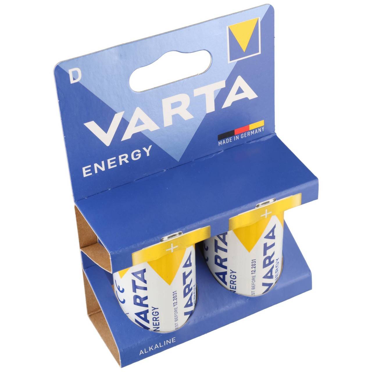 Piles alcalines Varta, mono-D, LR20, 1,5 V, blister de vente au détail (paquet de 2)-3