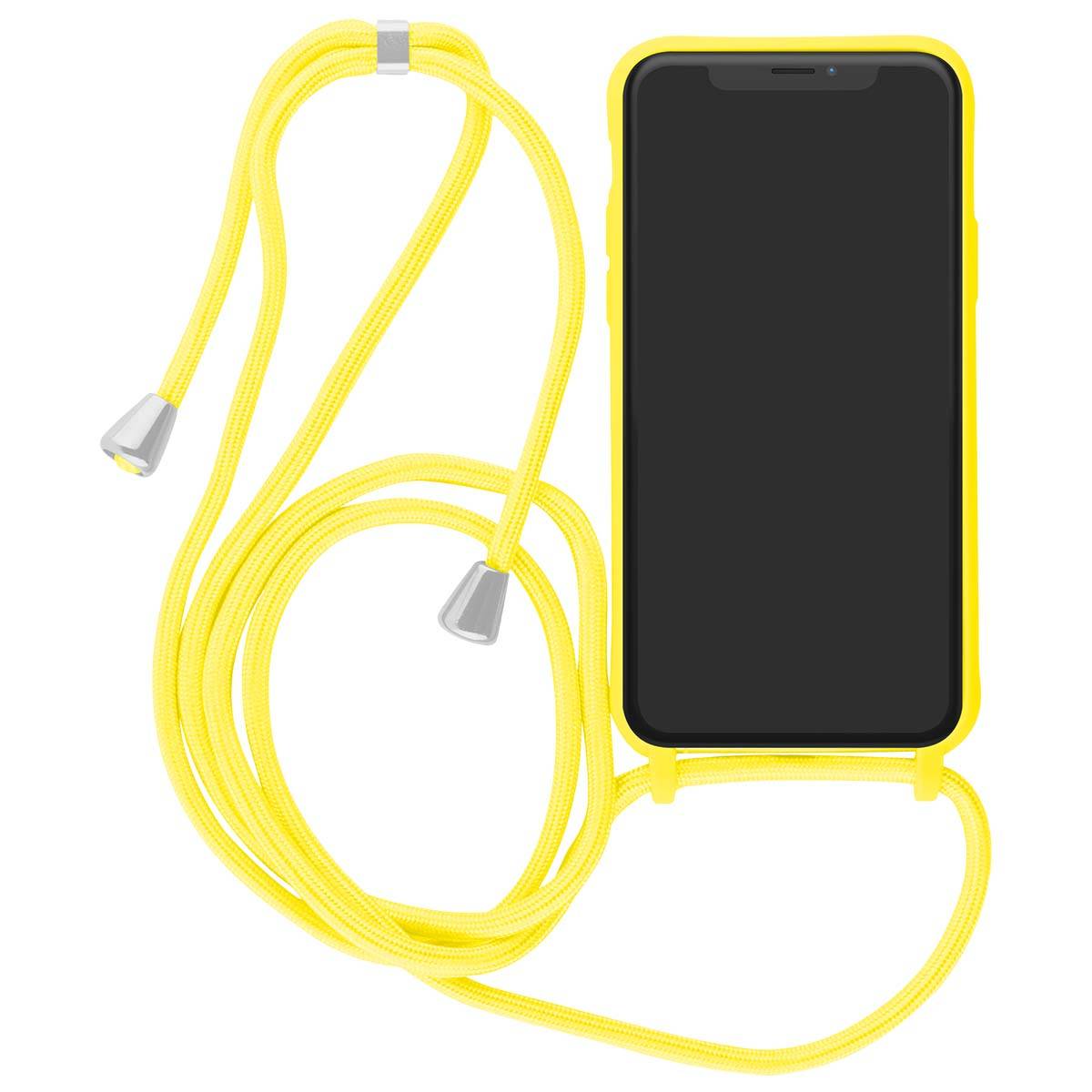 Coque pour iPhone XR en TPU Premium Color Lace avec Cordon Tour de Cou-1