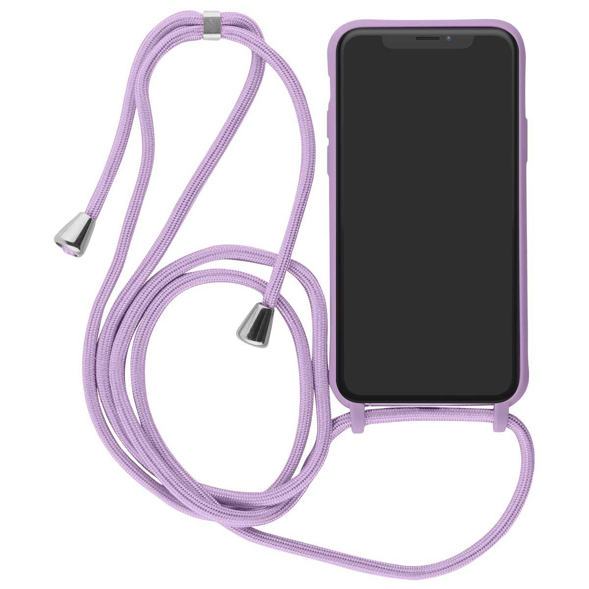 Coque pour iPhone XR en TPU Premium Color Lace avec Cordon Tour de Cou-1