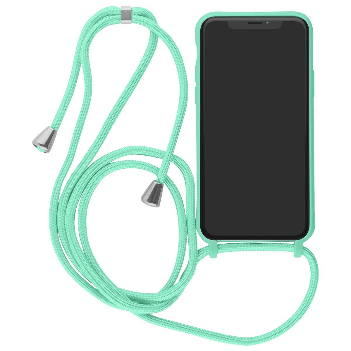 Coque pour iPhone XR en TPU Premium Color Lace avec Cordon Tour de Cou-1