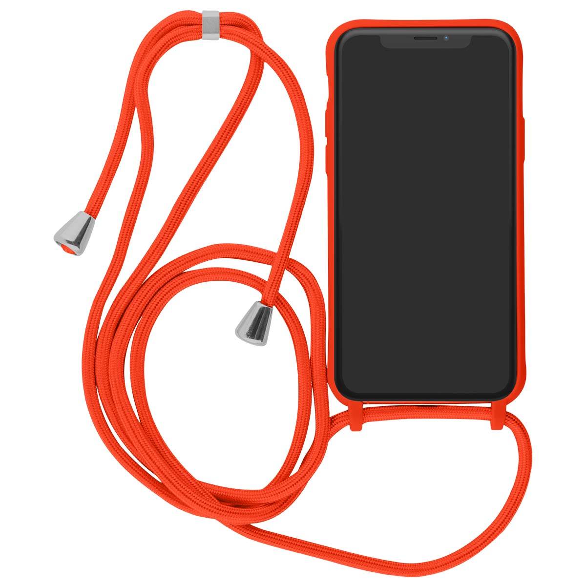 Coque pour iPhone XR en TPU Premium Color Lace avec Cordon Tour de Cou-1
