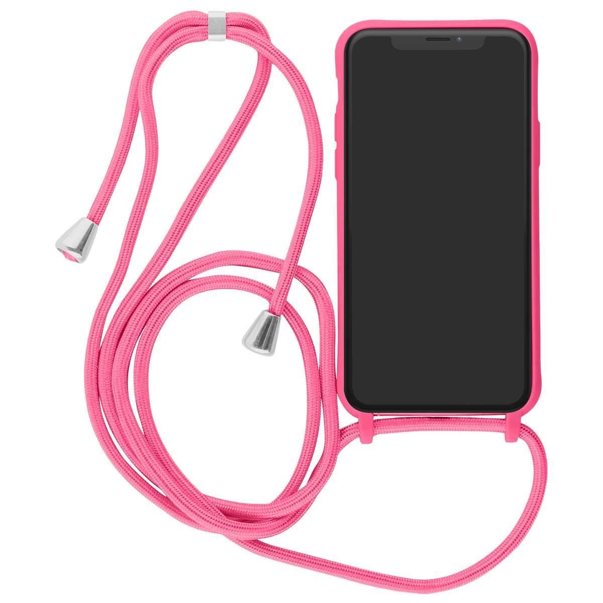 Coque pour iPhone XR en TPU Premium Color Lace avec Cordon Tour de Cou-1
