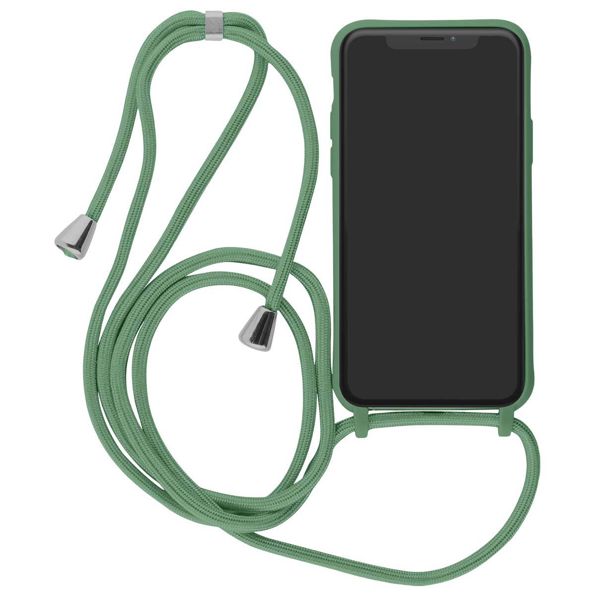 Coque pour iPhone XR en TPU Premium Color Lace avec Cordon Tour de Cou-1
