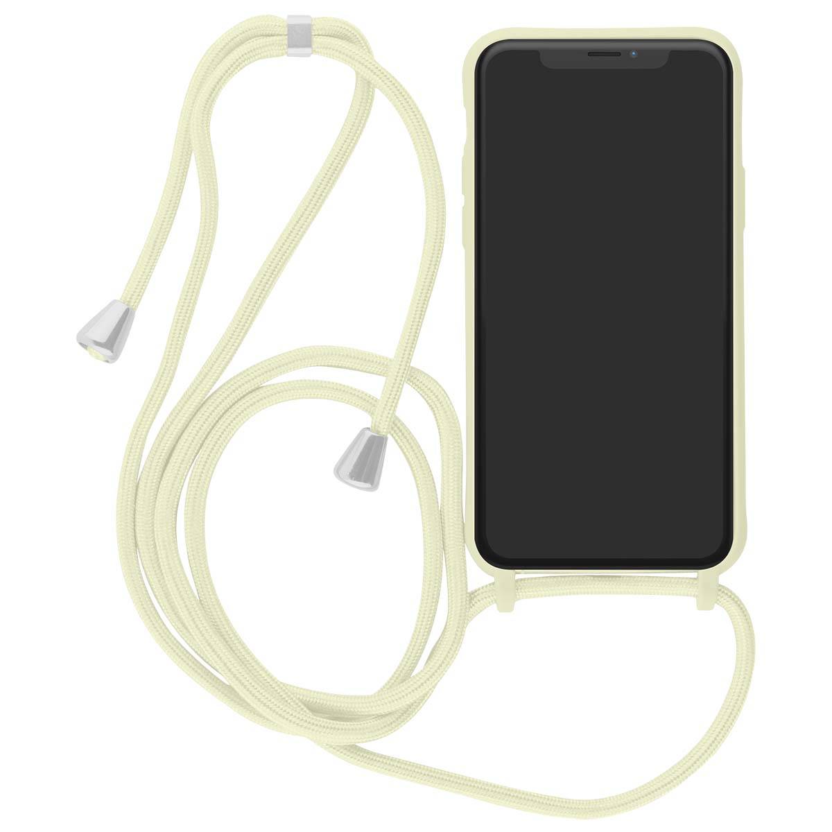 Coque pour iPhone XR en TPU Premium Color Lace avec Cordon Tour de Cou-1
