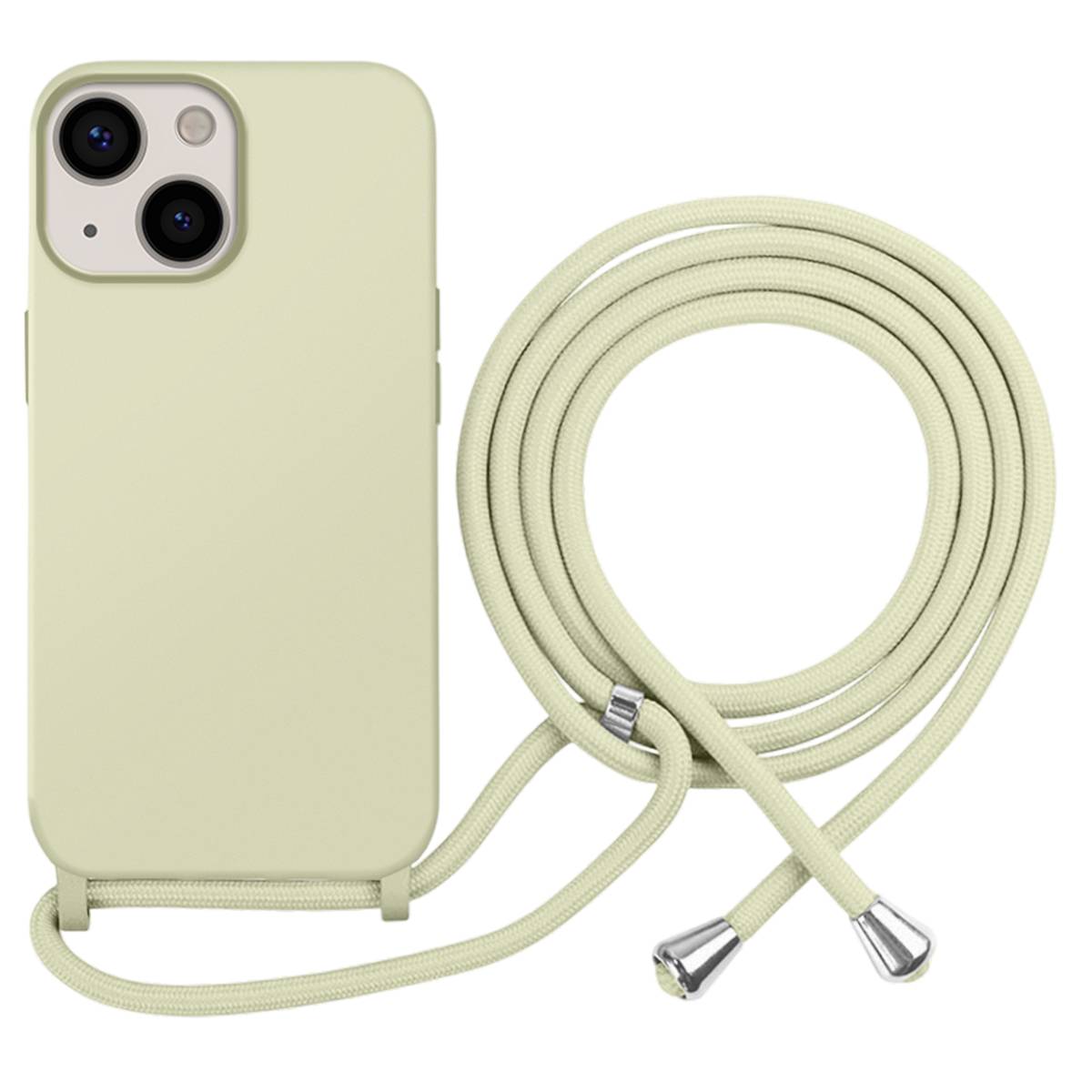 Coque pour iPhone 13 en TPU Premium Color Lace avec Cordon Tour de Cou-0