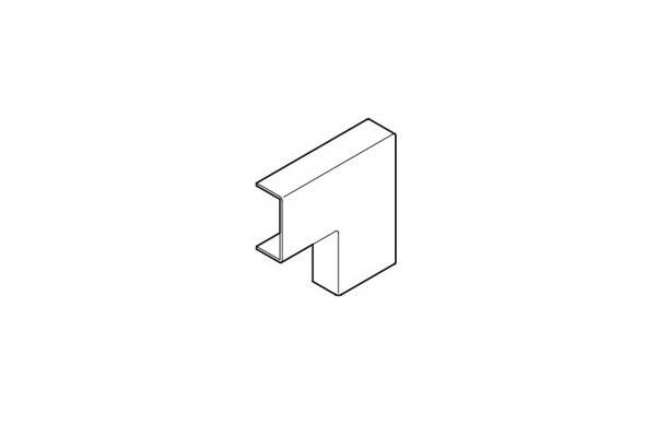 REHAU ANGLE PLAT POUR MOULURE AXIS MINI 50x20 PVC BLANC
