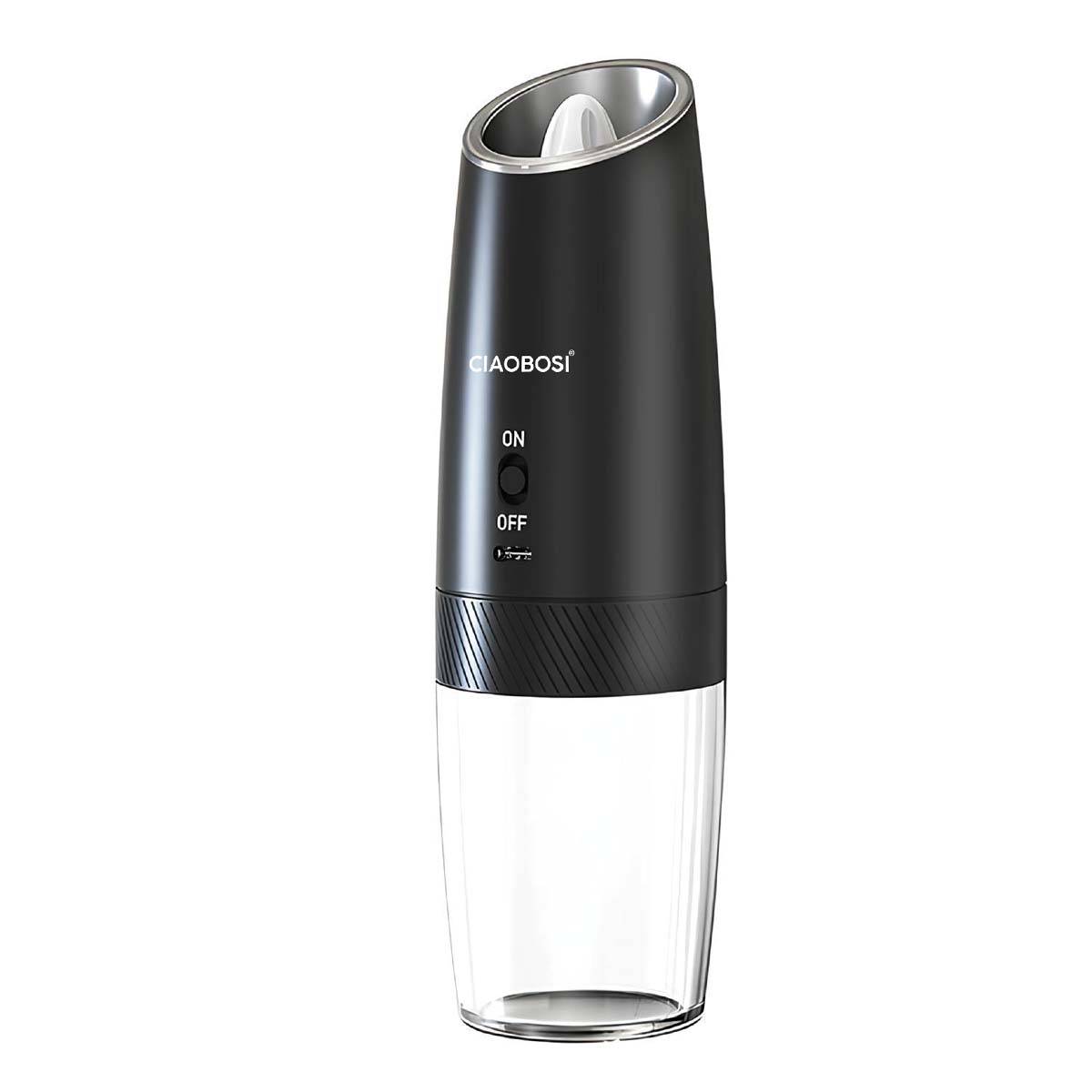 Moulin Électrique Rechargeable à Gravité pour Poivre et Sel-0