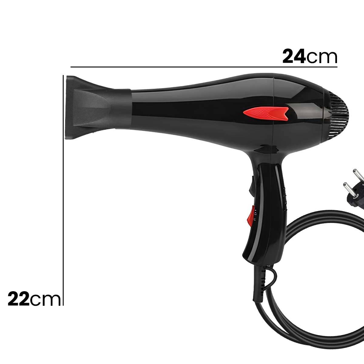 Sèche‑Cheveux Puissant 950W avec 3 Niveaux de Températures-3
