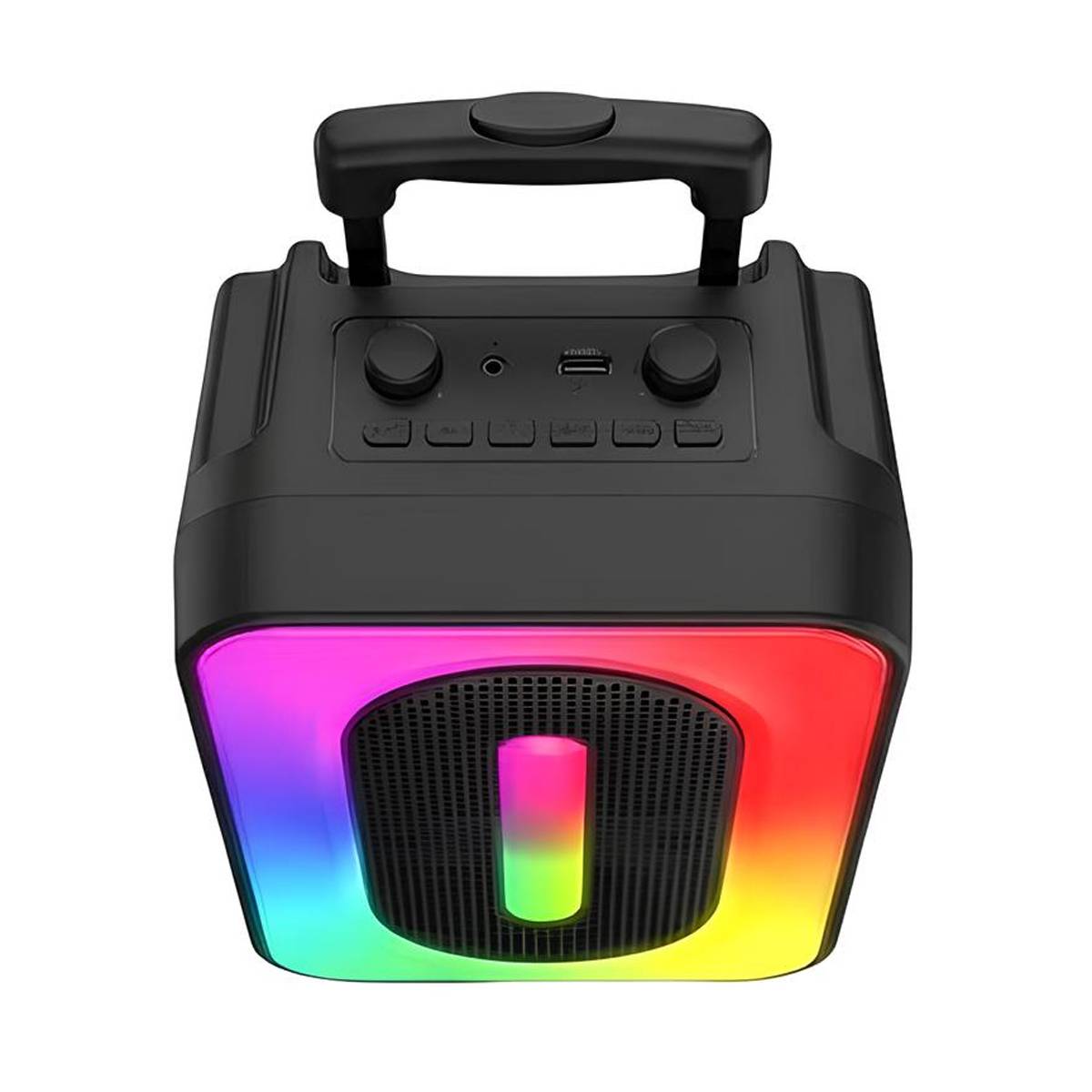 Enceinte Bluetooth Portable Lumineuse 2x Haut-parleurs 5W avec Micro-4