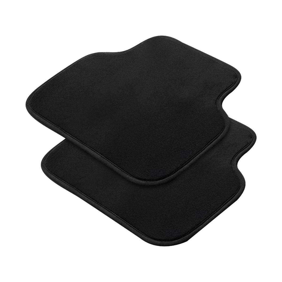 Ensemble de Tapis de Sol Automobile Universels 4 pièces en PVC Floqué 41×64cm-1