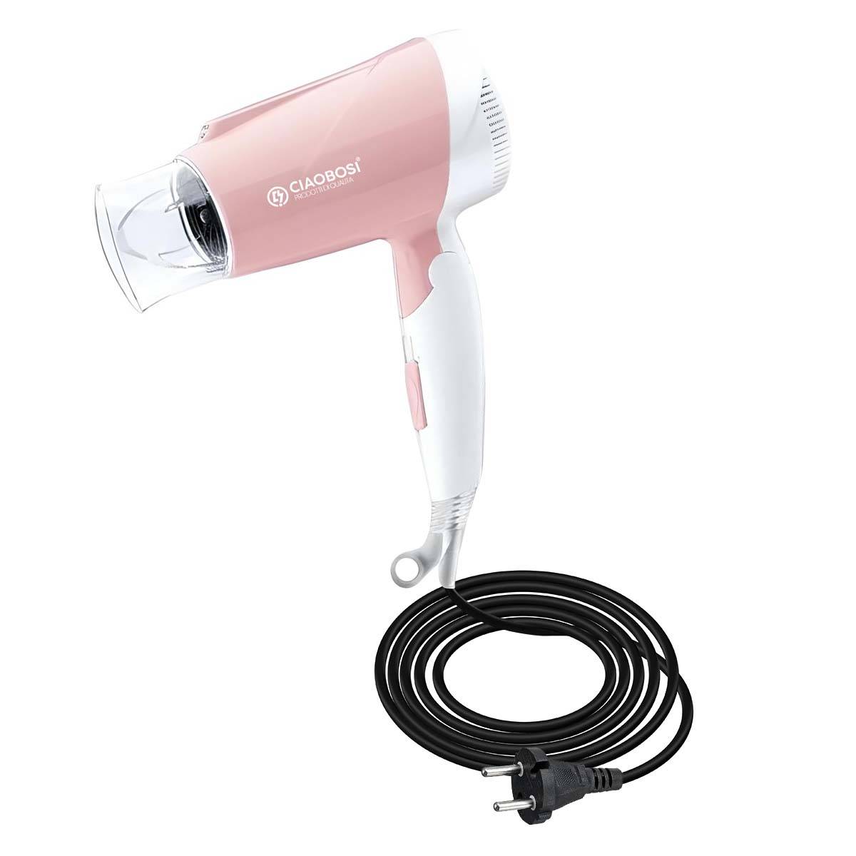 Sèche-Cheveux Ionique Compact 1300W avec 3 Réglages et Séchage Rapide-0