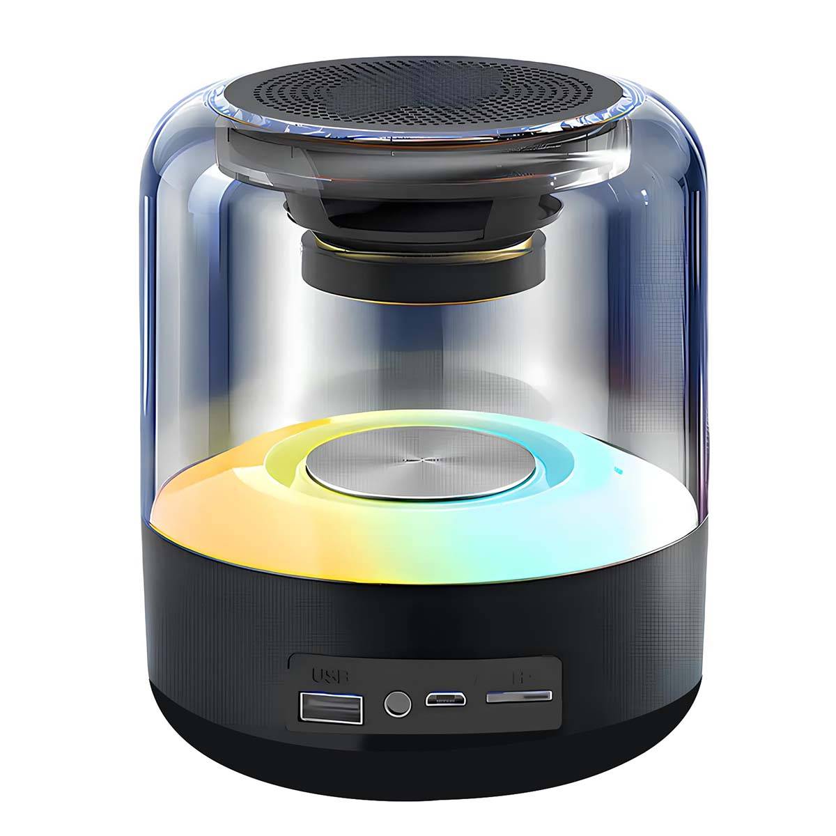 Enceinte Bluetooth 5W Portable avec Éclairage LED RGB-4