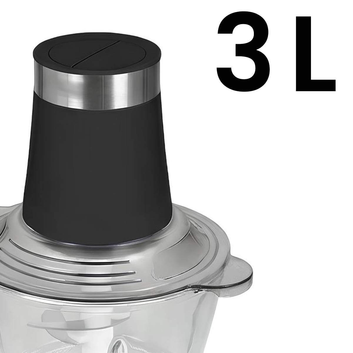 Hachoir Électrique 300W 3 litres 2 Vitesses avec Bol en Verre-3