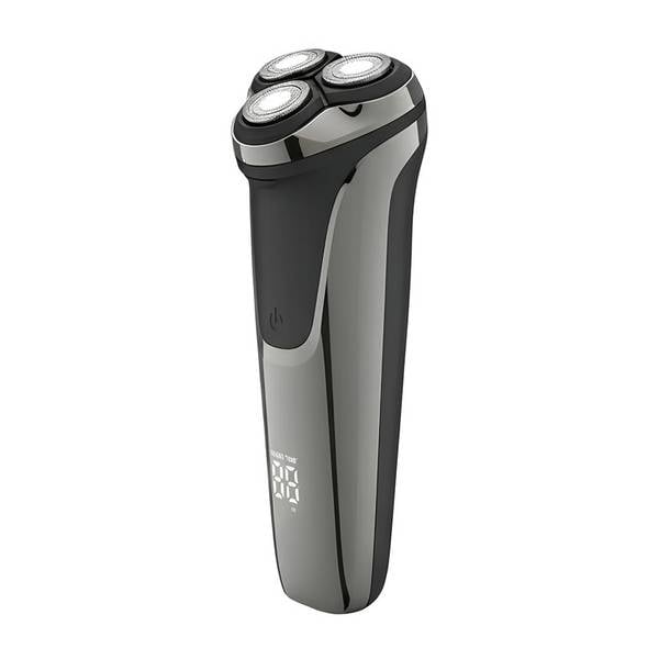 Rasoir Rotatif Électrique Intelligent Étanche Rechargeable avec 3 Têtes