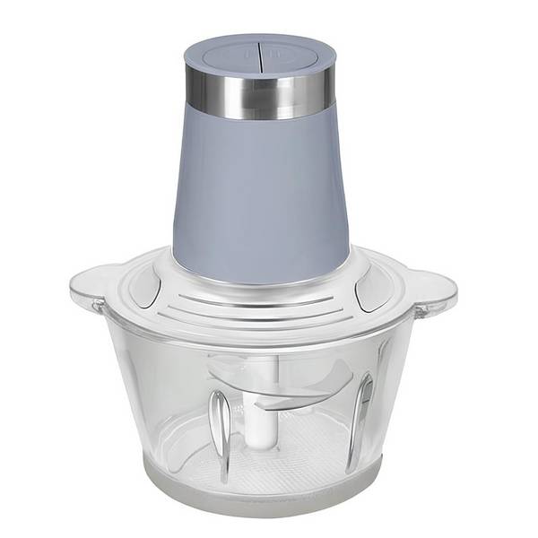 Hachoir Électrique 200W 2 litres 2 Vitesses avec Bol en Verre