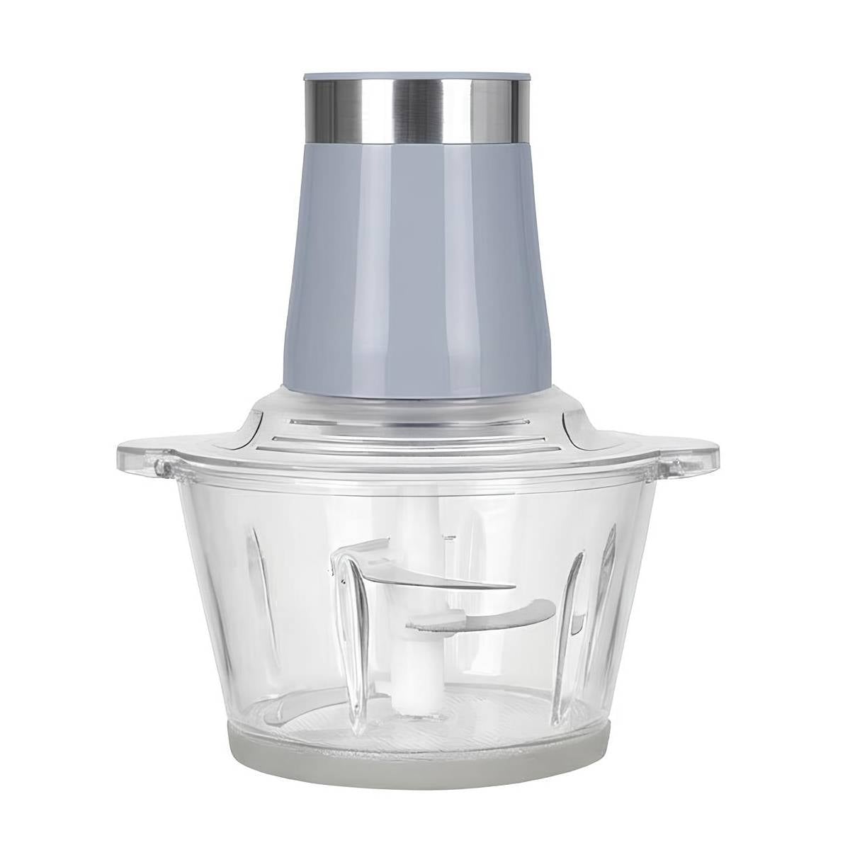 Hachoir Électrique 200W 2 litres 2 Vitesses avec Bol en Verre-1