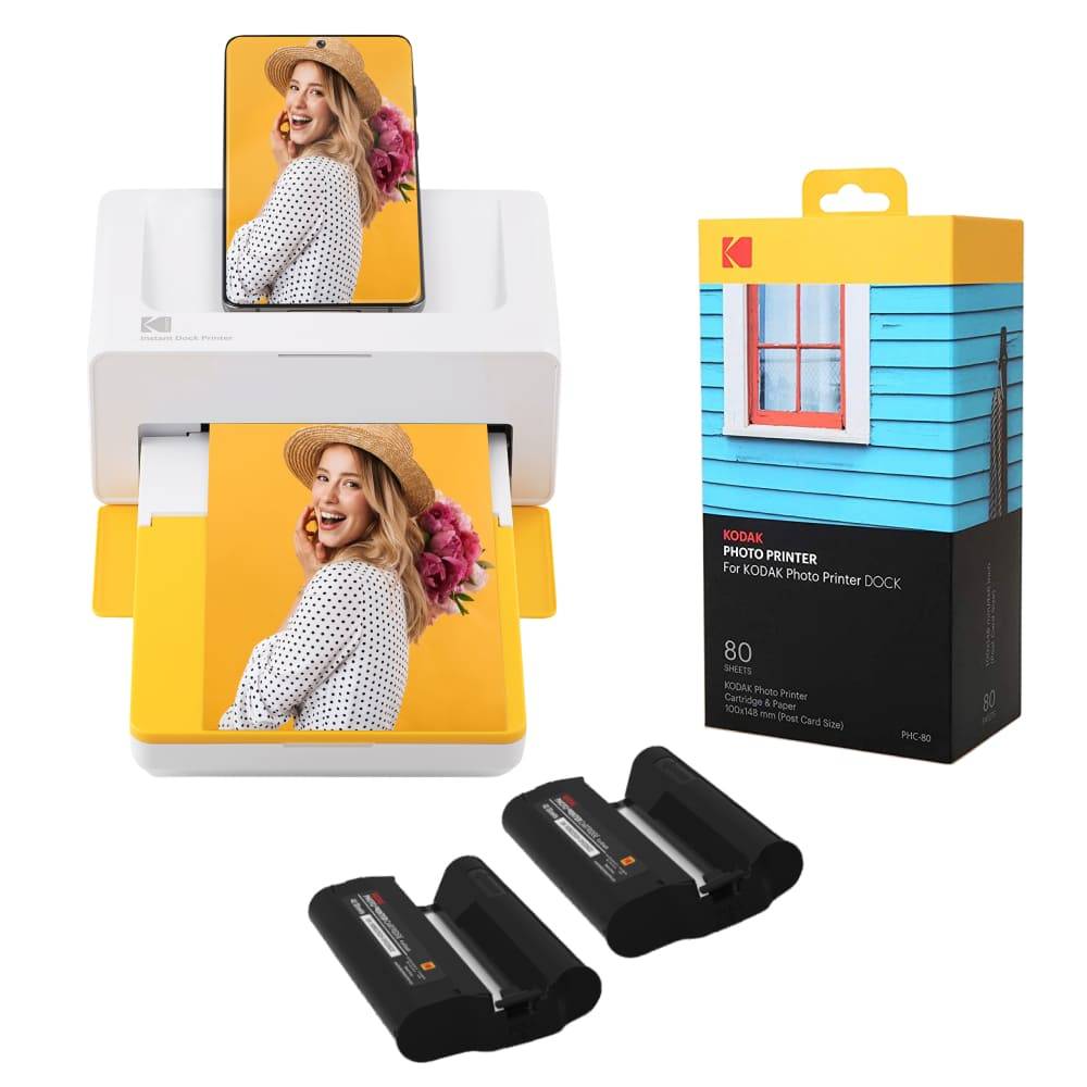 Kodak PD460 – Imprimante Photo Bluetooth & Docking (Format Carte Postale 10x15 Cm)-0