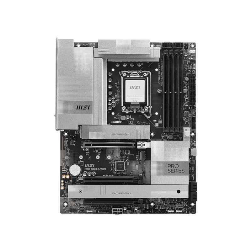 MSI PRO Z890-A WIFI, Intel, LGA 1851 (Socket V1), Intel Core Ultra (Series 2), LGA 1851, 256 Go, DDR5-SDRAM-0