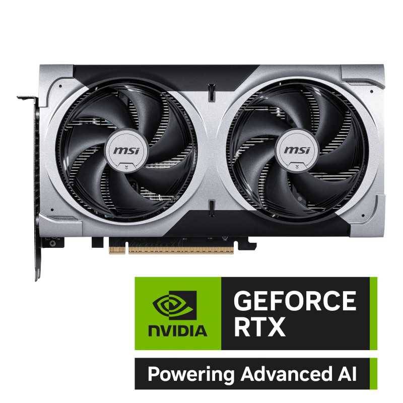 MSI VENTUS GeForce RTX 5060 TI 16G 2X OC PLUS, GeForce RTX 5060 Ti, 16 Go, GDDR7, 128 bit, 7680 x 4320 pixels, PCI Expre-0