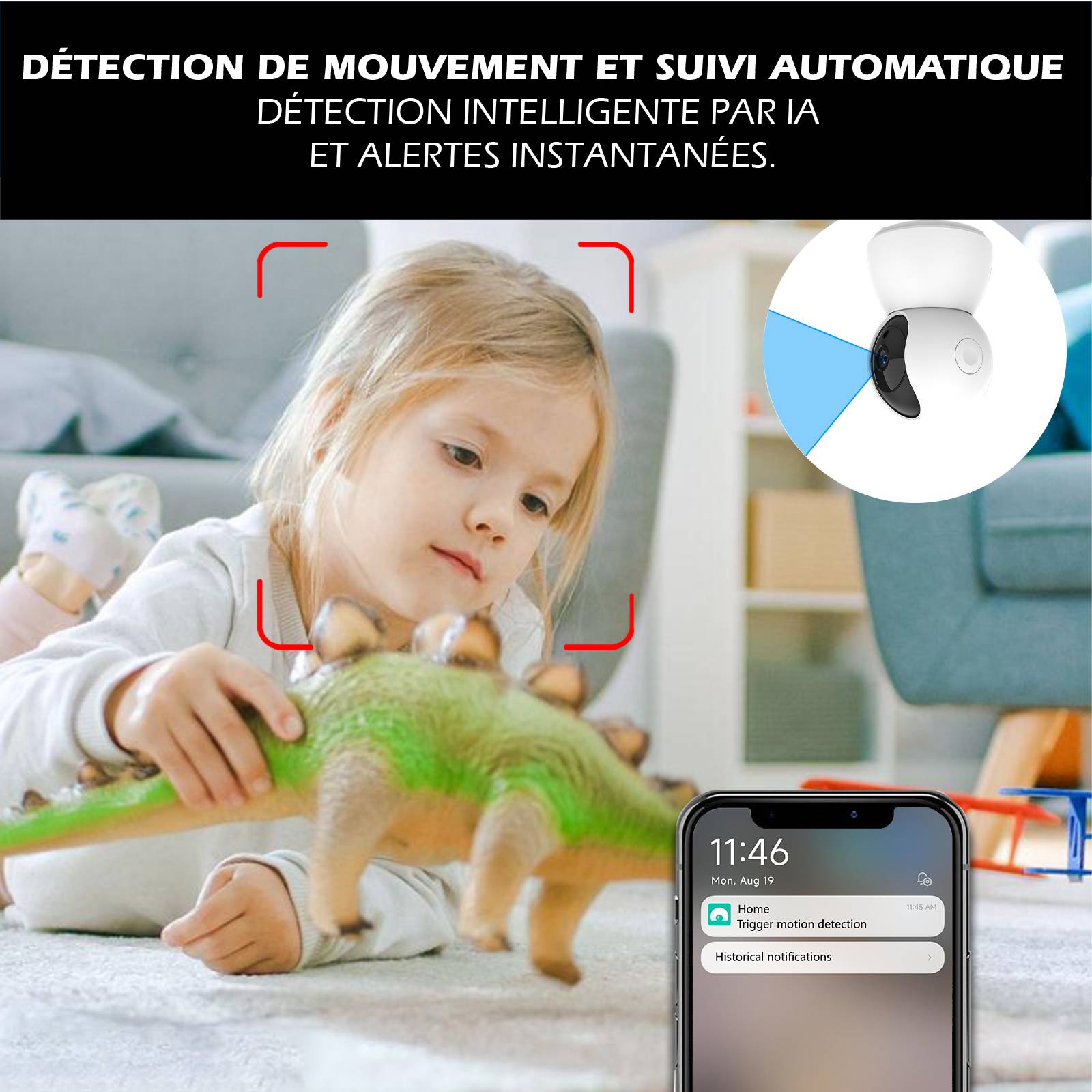 Caméra Intérieure Rotative 4MP-6