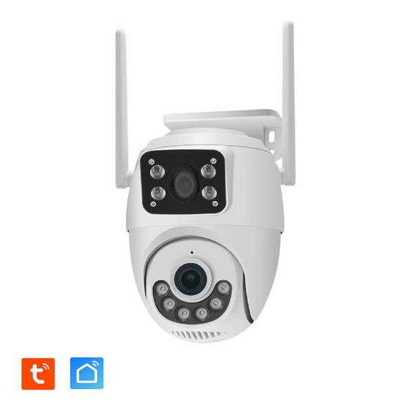 Double Caméra IP – Extérieure Rotative PT motorisée 3MP+3MP WIFI 2,4Ghz