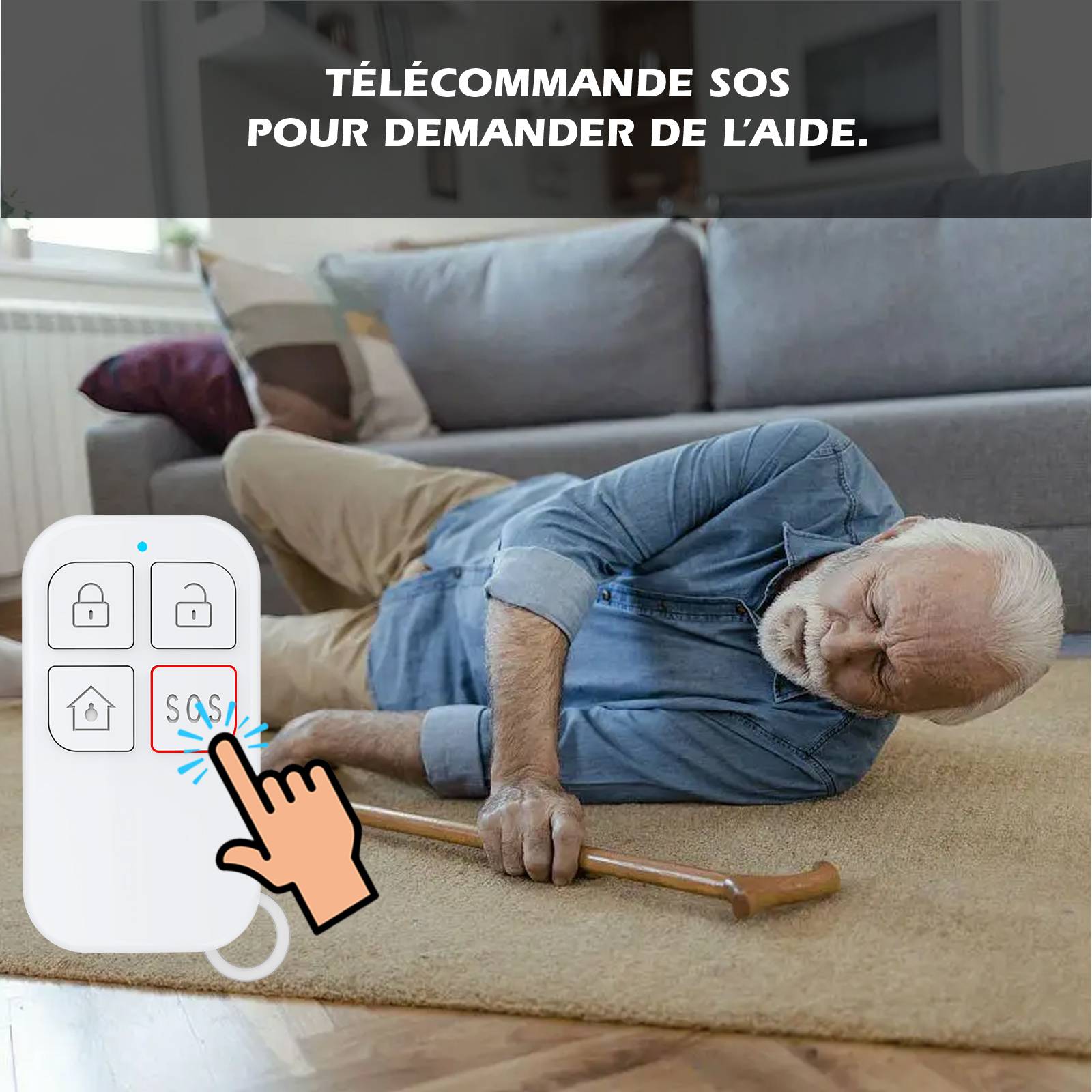 Kit d’Alarme intérieure connecté Évolutif avec Caméra IP PT 4MP avec Sirène intégrée 90 dB-5