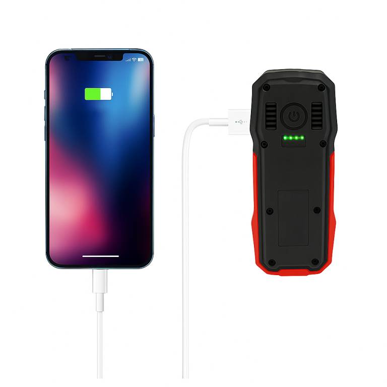 Lampe Torche LED Multifonctions Rechargeable USB – Batterie Externe Smartphone – 300lm & 140lm – Aimant pour fixation-4