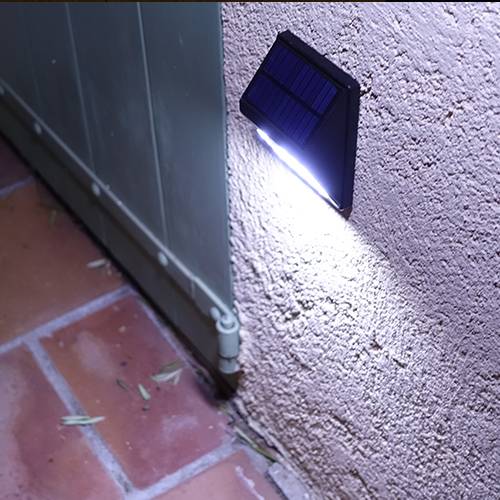 Eclairage LED Solaire à Détection de mouvement Mural Noir 30lm – 160 lm-1