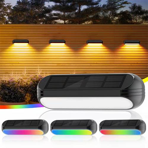 Applique Solaire Murale LED Blanc Chaud ou Multi-Couleur 3000K-1