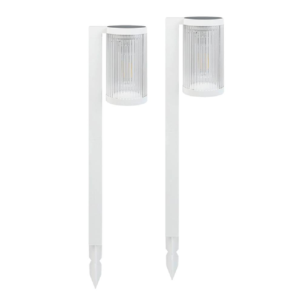 (Lot de 2) Eclairages LED 25 lm Solaire à planter Idéal éclairage d’allée et chemin-0