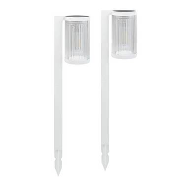 (Lot de 2) Eclairages LED 25 lm Solaire à planter Idéal éclairage d’allée et chemin