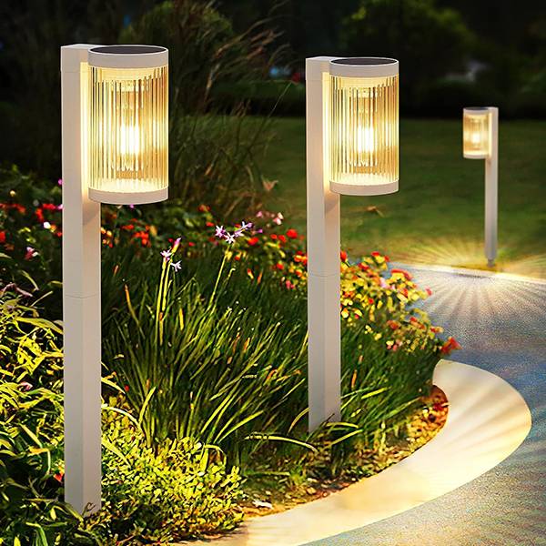 (Lot de 2) Eclairages LED 25 lm Solaire à planter Idéal éclairage d’allée et chemin-2