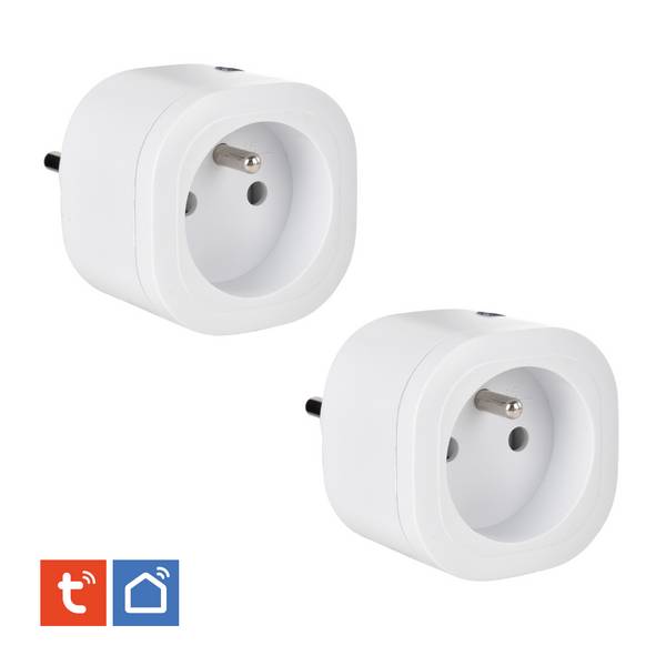 Lot de 2 Prises intérieures 3680W connectées (Wifi + Radio fréquence)