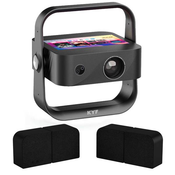 Vidéoprojecteur écranTactile 7’Android 12 4K + Enceintes Bluetooth 20W